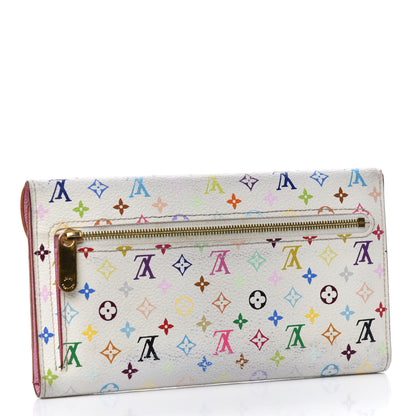 Louis Vuitton Monogram Multicolor Eugenie Wallet White Litchi 3 of 9