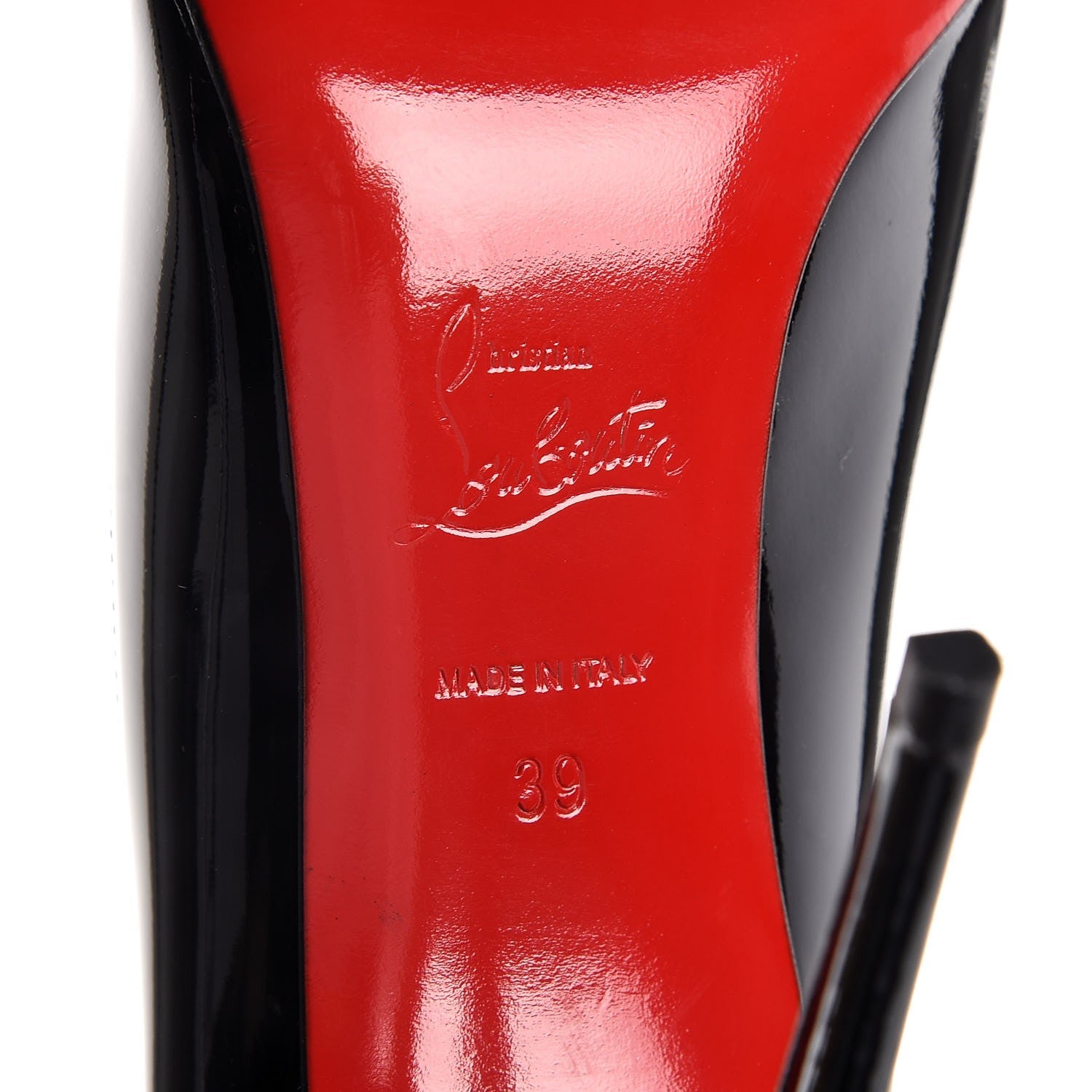 Christian Louboutin Patent Tibur 100 Pumps 39 Black 6 of 8