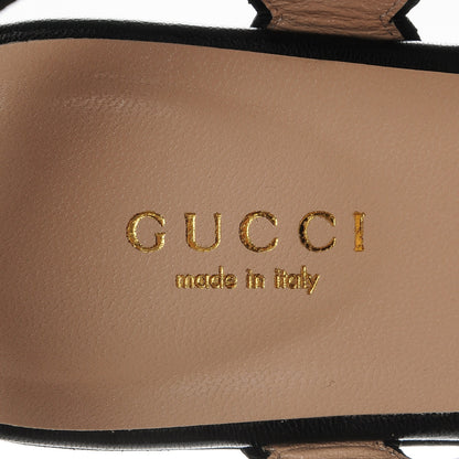Gucci Nappa Willow Pearl Thong Sandals 36 Black 7 of 8