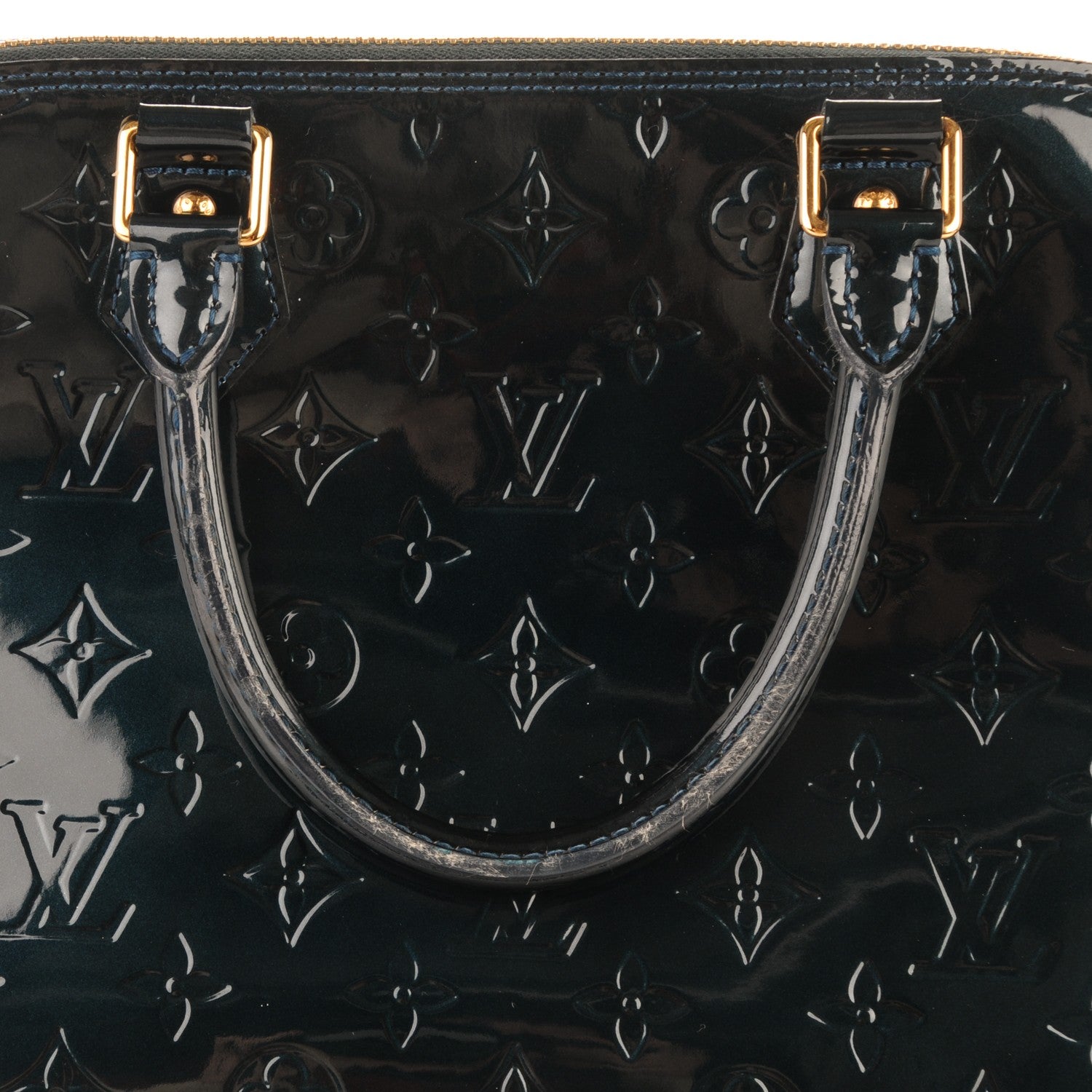 Louis Vuitton Vernis Alma GM Blue Nuit 9 of 9