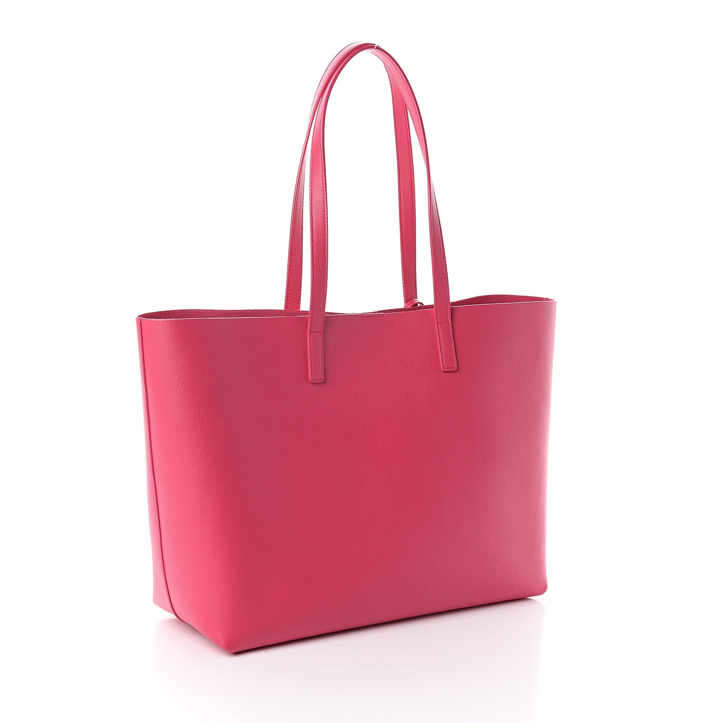 Calfskin Large Shopping Tote Fuchsia