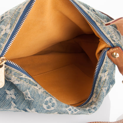Louis Vuitton Monogram Denim Baggy PM Blue 6 of 8