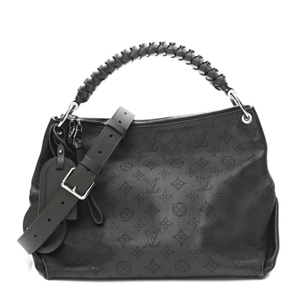 Louis Vuitton Mahina Beaubourg Hobo MM Black 1 of 12