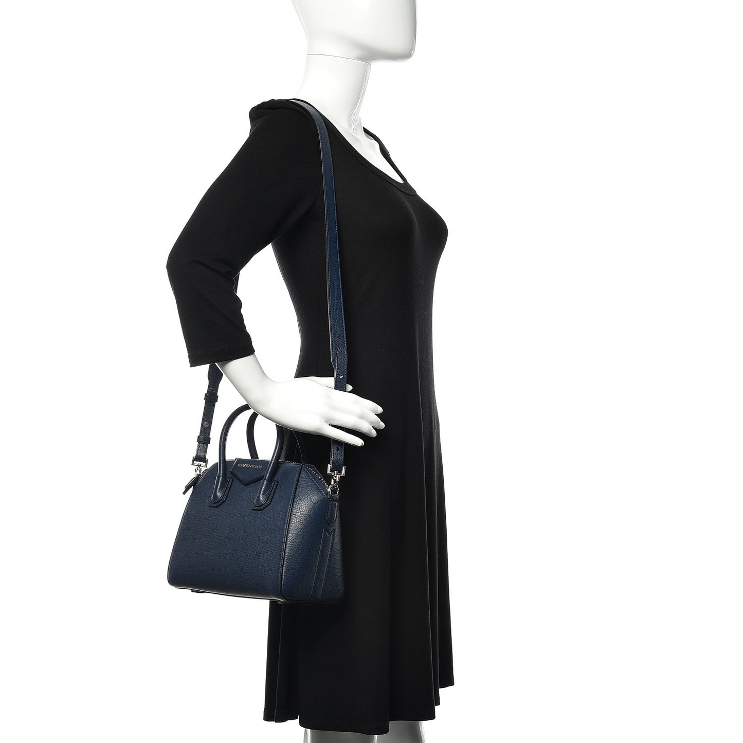 Sugar Goatskin Mini Antigona Night Blue