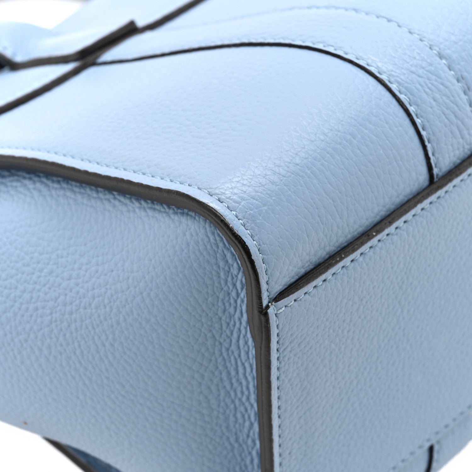 Mulberry Classic Grain Calfskin Small Bayswater Porcelain Blue 12 of 15