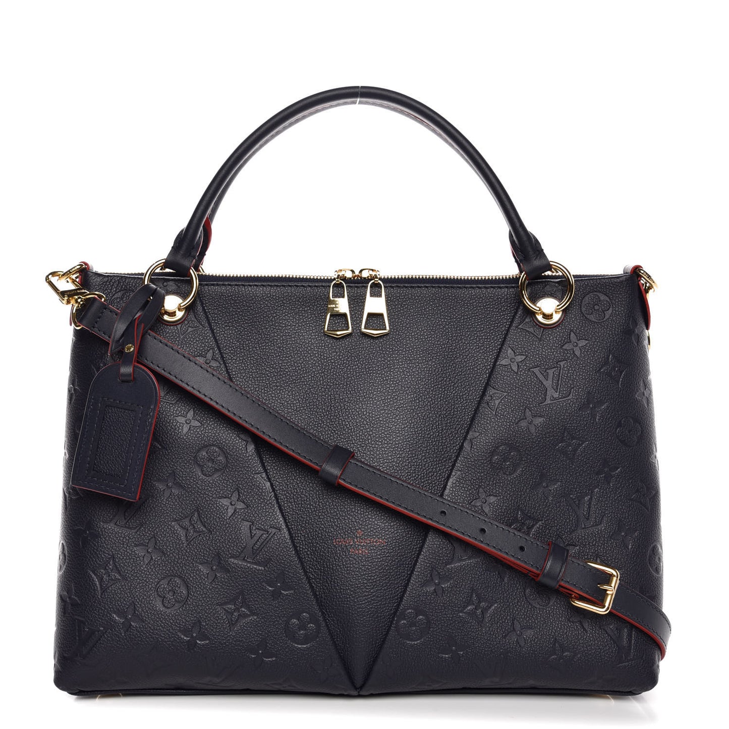 Empreinte V Tote MM Marine Rouge