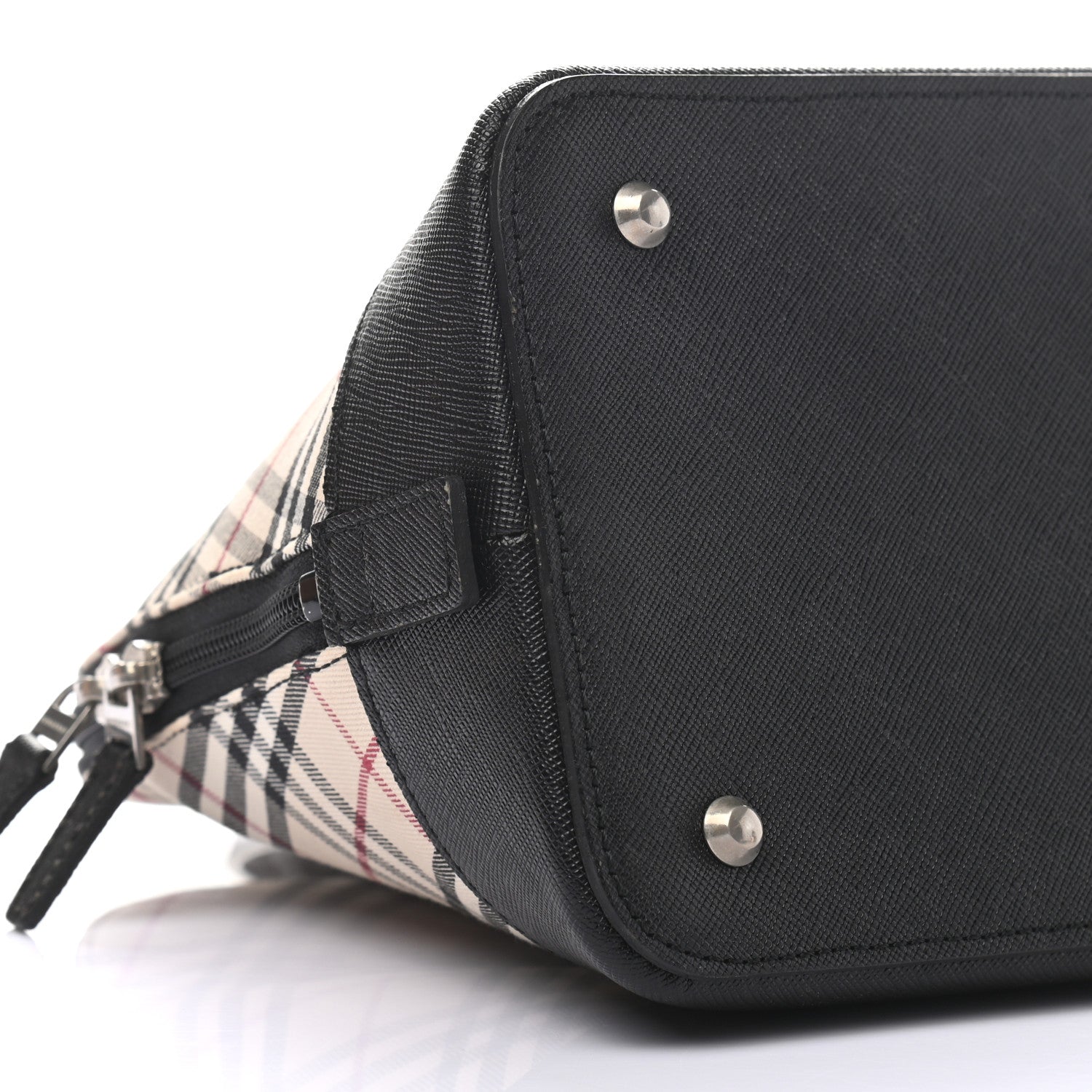 Burberry Vintage Check Bowler Tote Black 7 of 10