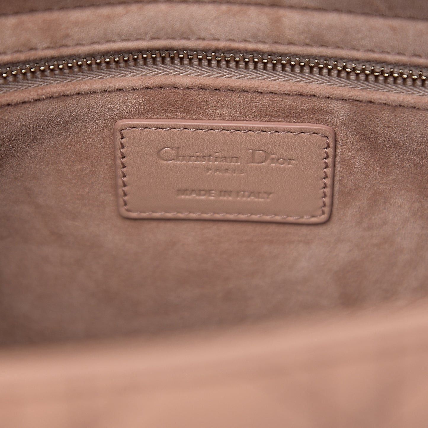 Ultra Matte Calfskin Cannage Medium Lady Dior Beige