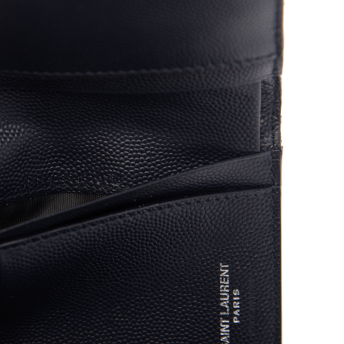 Grain De Poudre Matelasse Chevron Small Monogram Envelope Wallet Navy