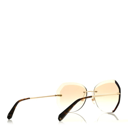 Chanel Metal Spring Round Sunglasses 4220 Gold Brown 4 of 7