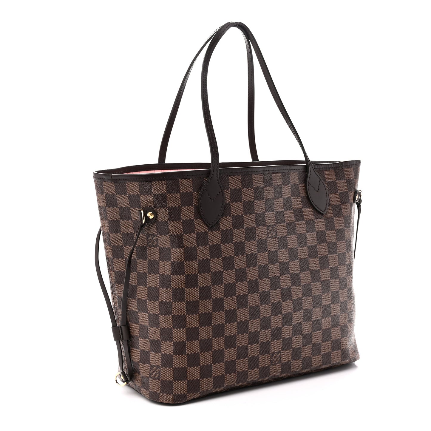 Damier Ebene Neo Neverfull MM Rose Ballerine