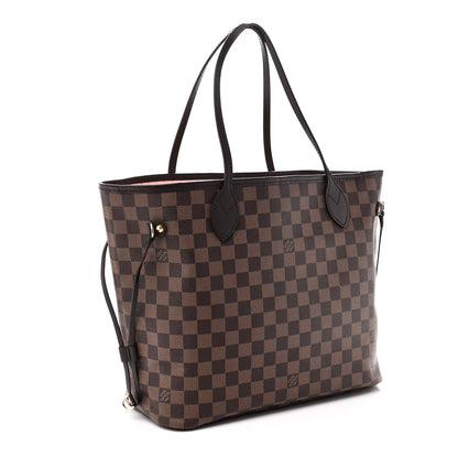 Louis Vuitton Damier Ebene Neo Neverfull MM Rose Ballerine 3 of 10