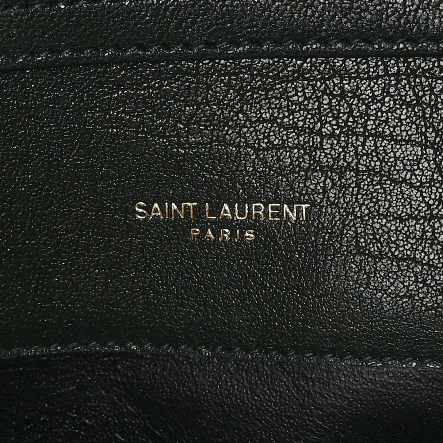 Lambskin Diamond Quilted Becky Chain Wallet Vert Fonce