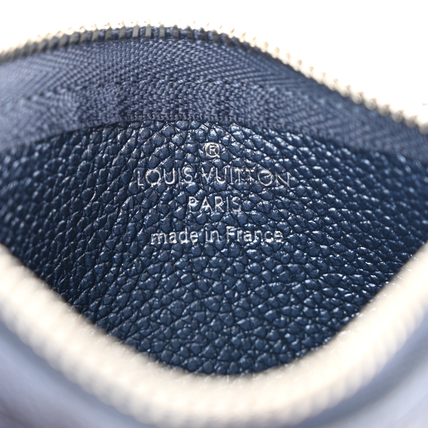 Louis Vuitton Metallic Empreinte Monogram Giant Key Pouch Navy Nacre 6 of 7