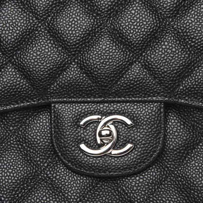 Chanel Caviar Quilted Jumbo Double Flap Black 11 of 11