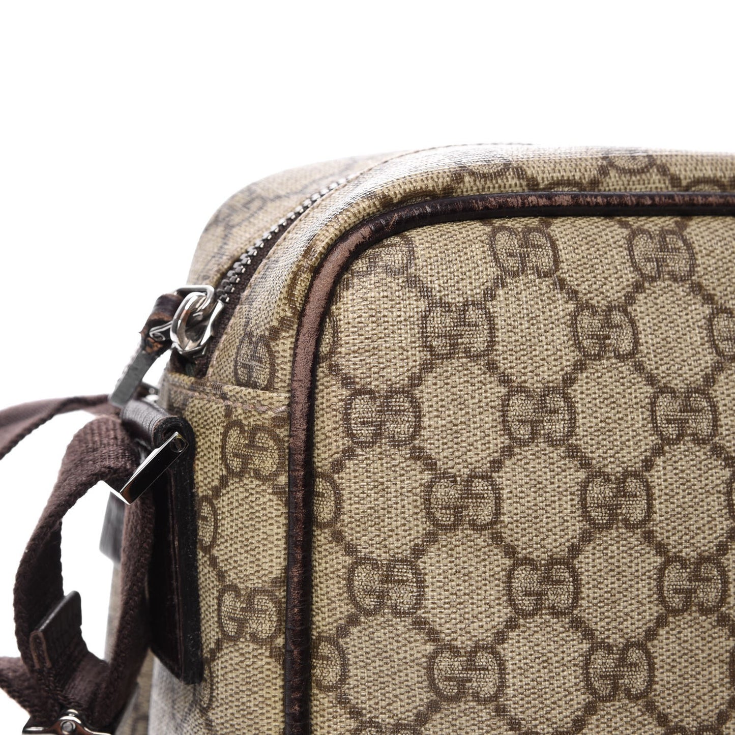 GG Plus Monogram Camera Bag Dark Brown