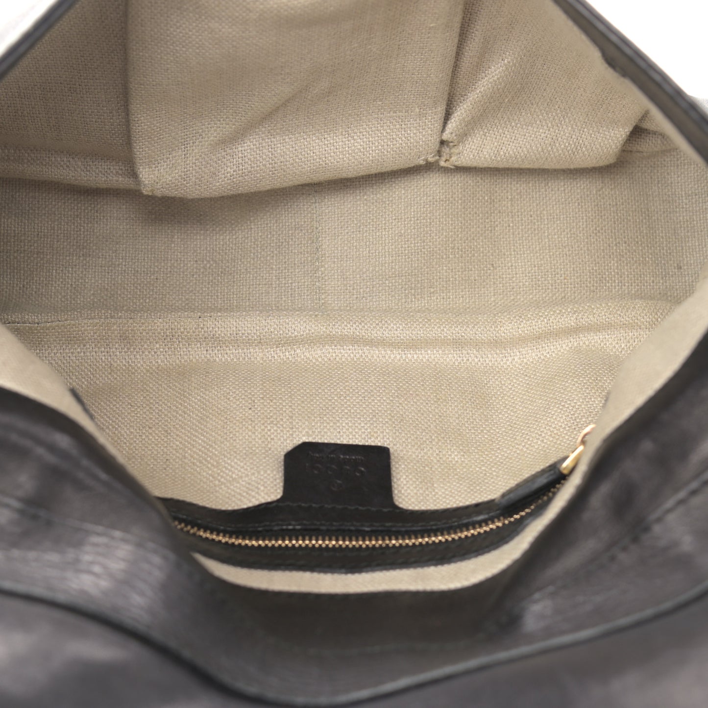 Calfskin Handmade Medium Flap Shoulder Bag Black