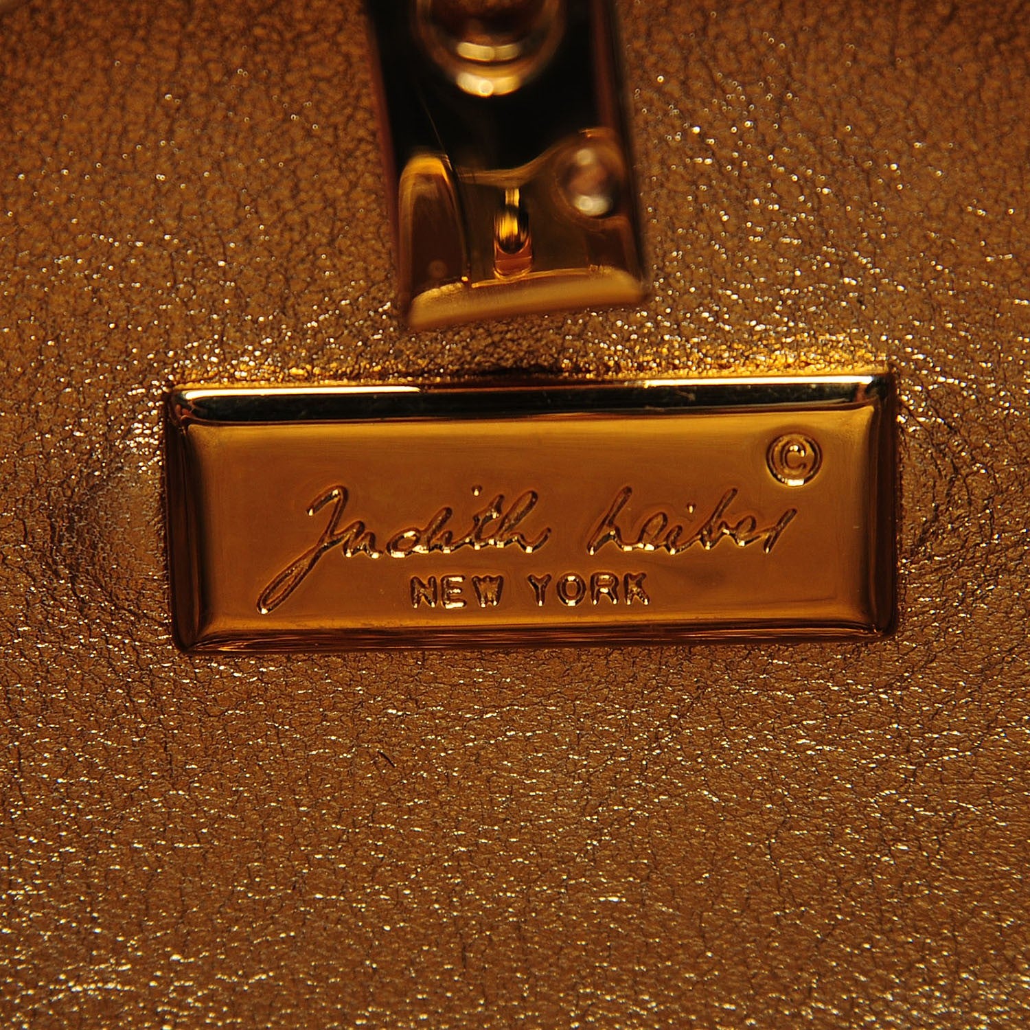 Judith Leiber Swarovski Crystal Minaudiere Clutch Gold 5 of 8