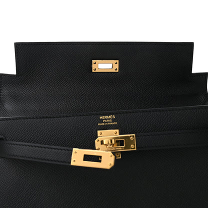 Hermes Epsom Kelly Sellier 25 Black 15 of 36