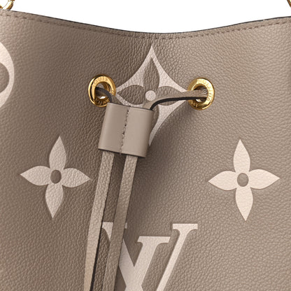 Louis Vuitton Empreinte Monogram Giant Neonoe MM Tourterelle Creme 8 of 10