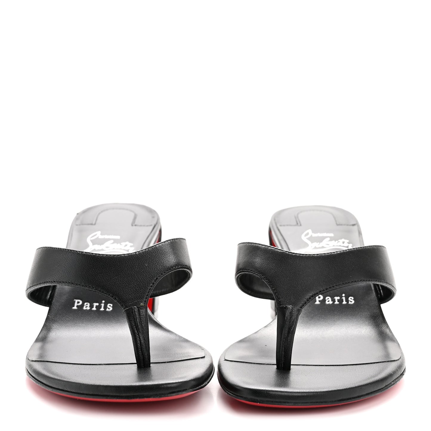 Nappa Janetonga 55 Thong Sandals 36.5 Black