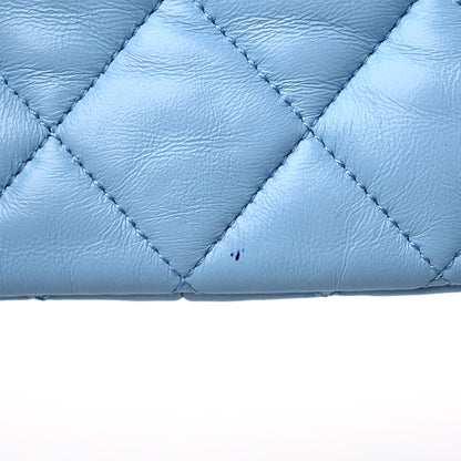 Chanel Lambskin Quilted Mini Lacquered Chain Flap Light Blue 10 of 12