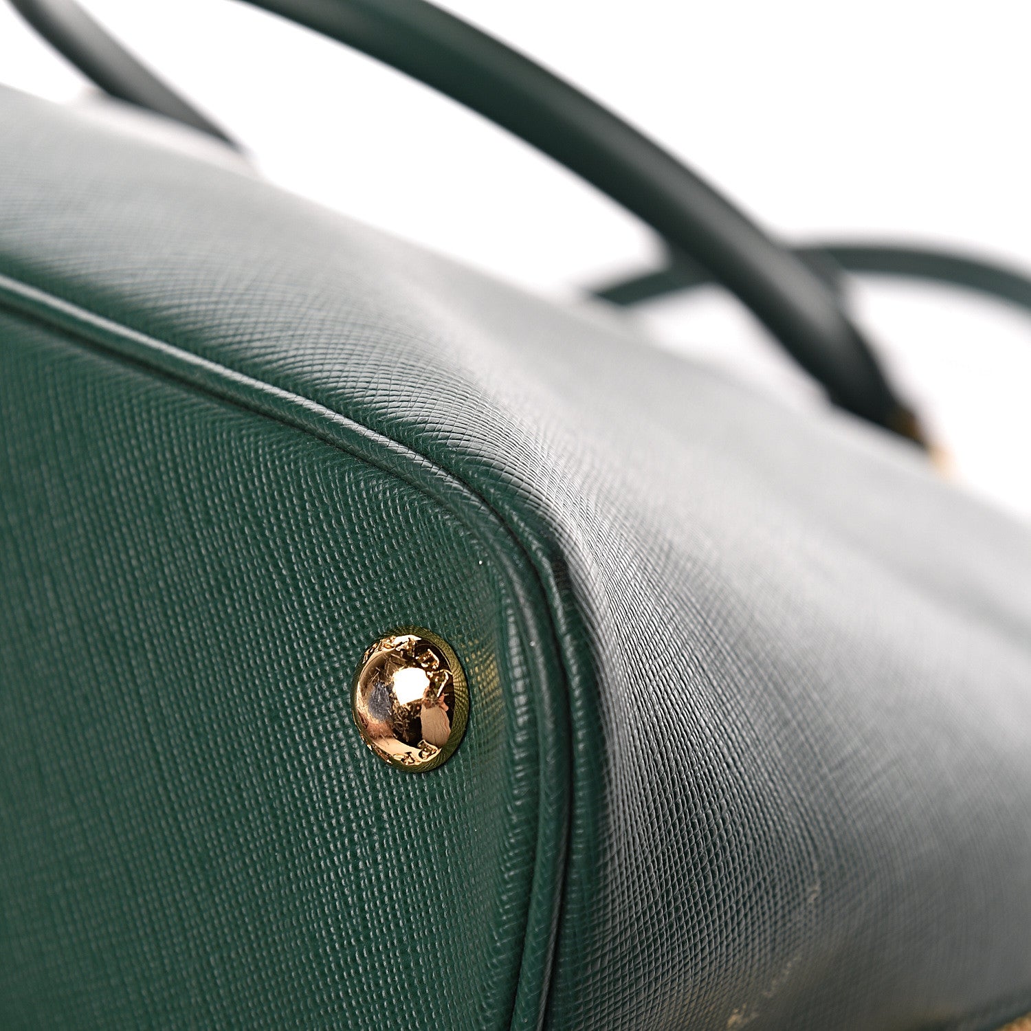 Prada Saffiano Lux Large Promenade Tote Biliardo 12 of 19