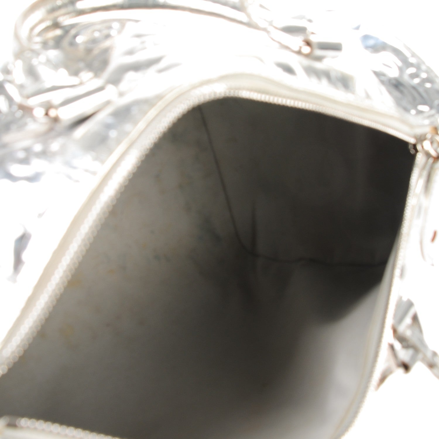 Louis Vuitton Monogram Miroir Speedy 30 Silver 6 of 16