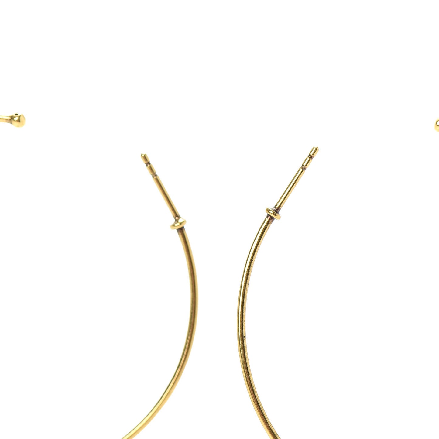 Metal Crystal J'Adior Hoop Earrings Aged Gold