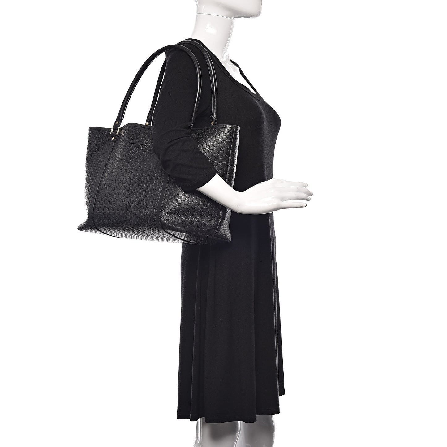 Microguccissima Medium Joy Tote Black