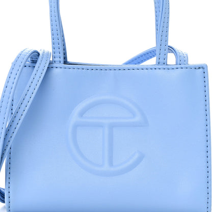 Telfar Vegan Leather Small Shopping Bag Cerulean 7 of 9