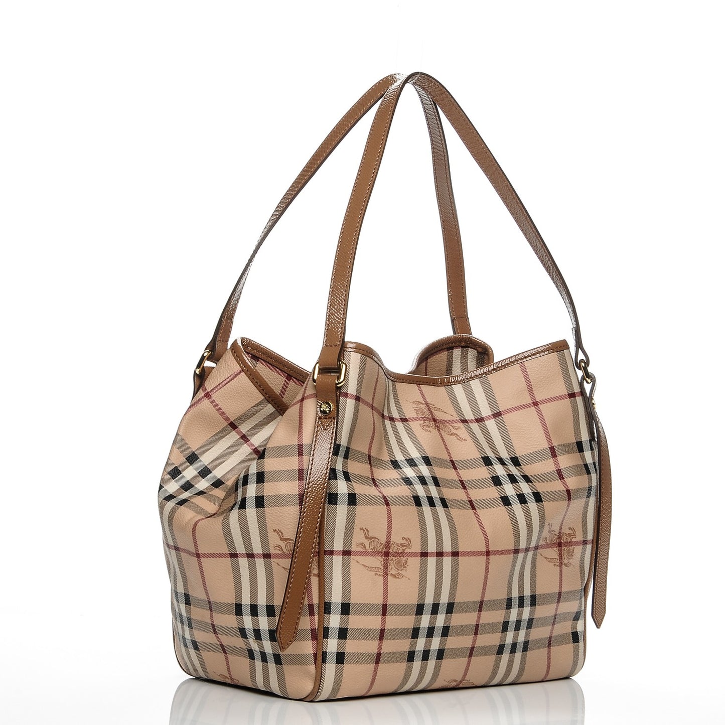 Haymarket Check Small Canterbury Tote Dark Sand