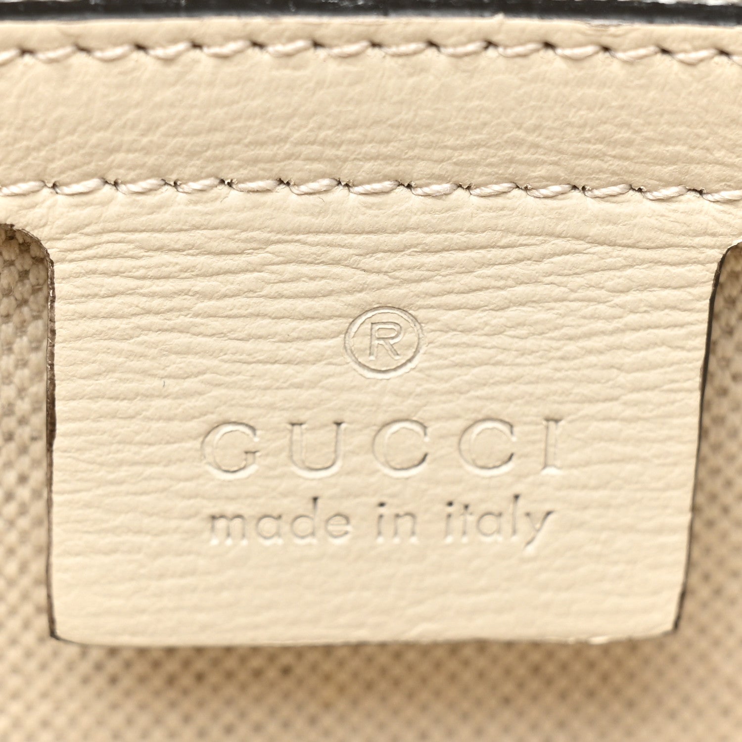 Gucci GG Supreme Monogram Azalea Calfskin Small Horsebit 1955 Top Handle Bag Beige Ebony Mystic White 5 of 9