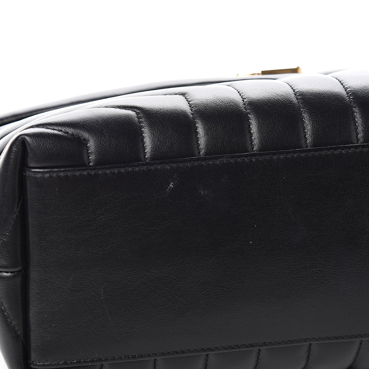 Calfskin Y Quilted Monogram Medium Loulou Chain Satchel Black