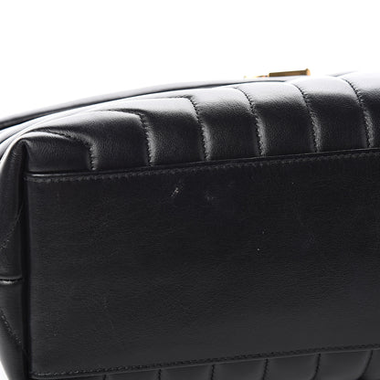 Saint Laurent Calfskin Y Quilted Monogram Medium Loulou Chain Satchel Black 9 of 11