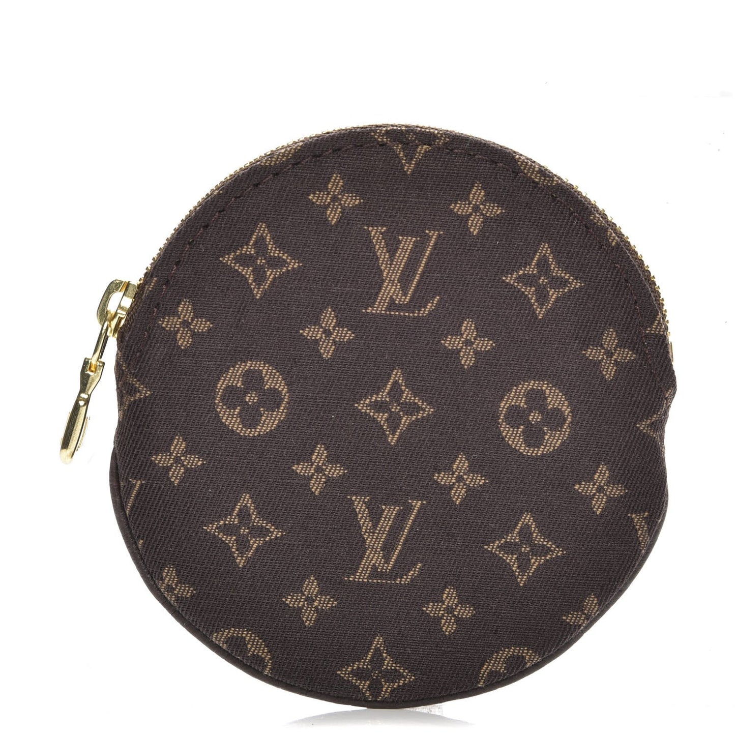 Mini Lin Round Coin Purse Ebene