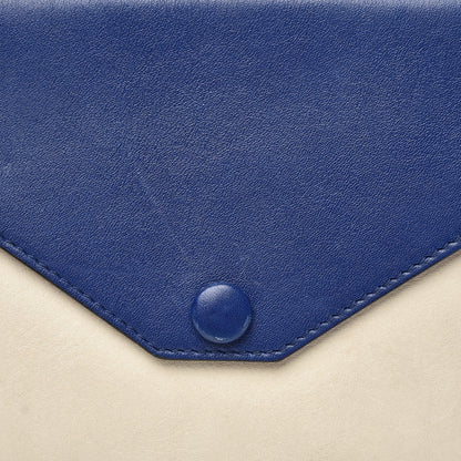 Celine Smooth Calfskin Medium Pocket Clutch On Chain Indigo 8 of 11