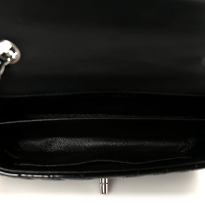 Chanel Patent Calfskin Chevron Quilted Extra Mini Flap Black 5 of 12