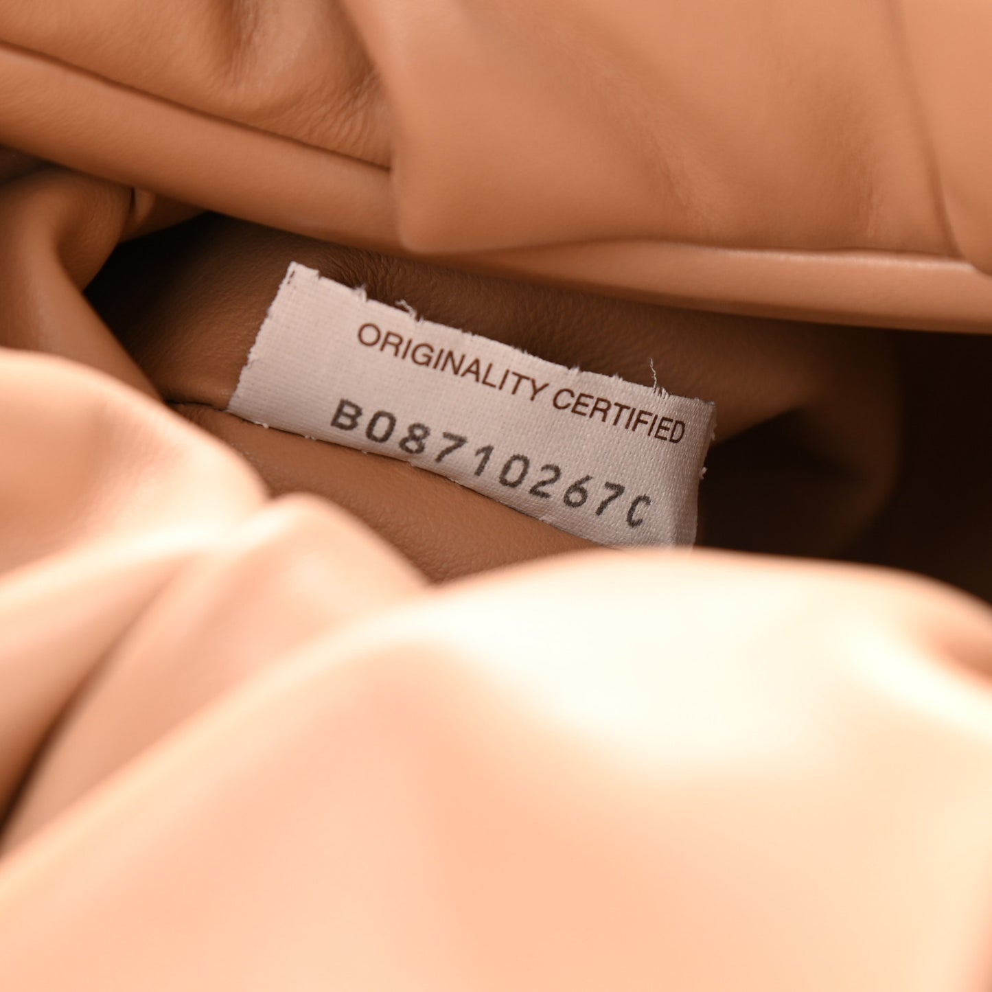 Smooth Butter Calfskin Small The Shoulder Pouch Almond