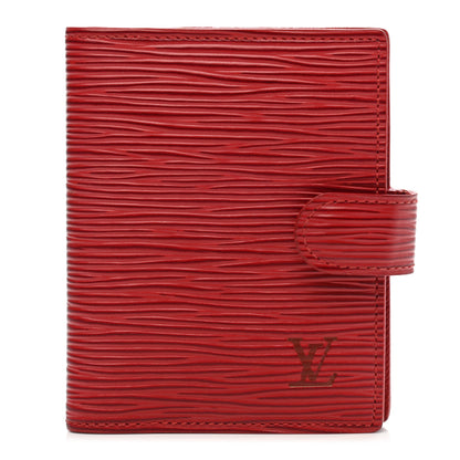 Louis Vuitton Epi Mini Agenda Cover Castillan Red 1 of 9