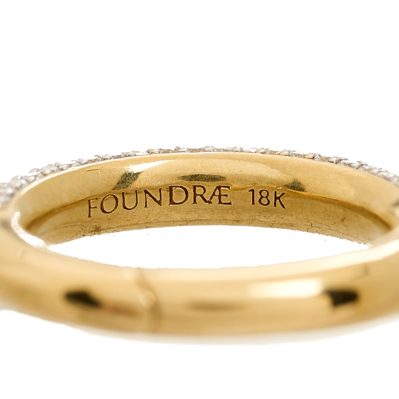 18K Yellow Gold Diamond Pave Annex Link