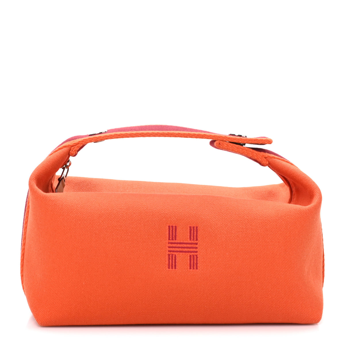 Canvas Small Bride-A-Brac Pouch Orange Burgundy