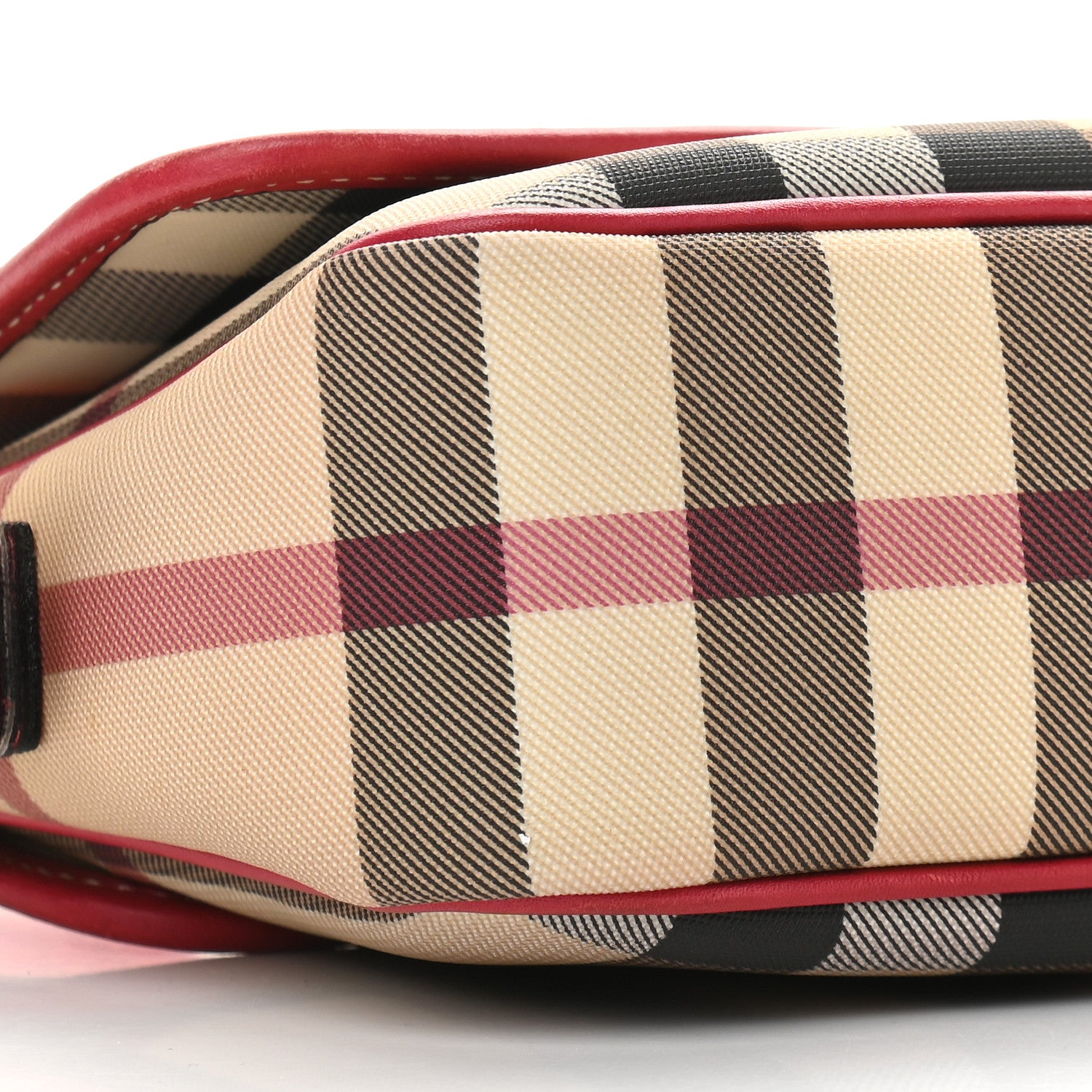 Burberry House Check Buckle Shoulder Bag Red 8 of 13
