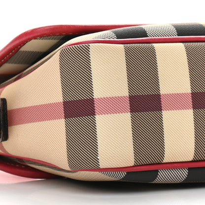 Burberry House Check Buckle Shoulder Bag Red 8 of 13