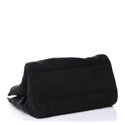 Prada Tessuto Nylon Chain Shoulder Bag Black 3 of 9