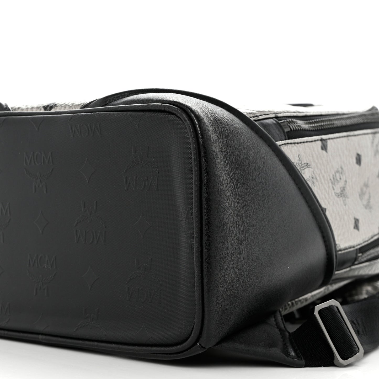 Metallic Visetos Small Duke Backpack Silver