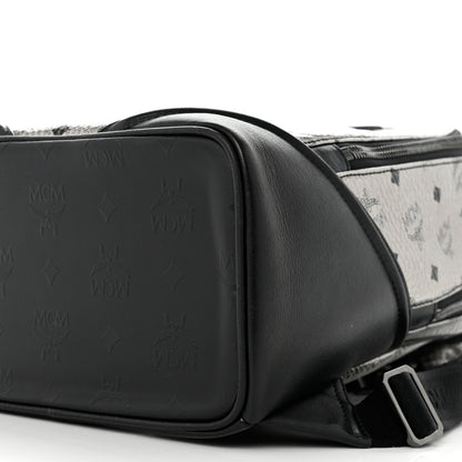 MCM Metallic Visetos Small Duke Backpack Silver 11 of 11