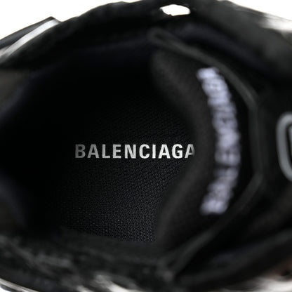 Balenciaga Mesh Rubber Monocolor Womens Runner Sneakers 38 Black 7 of 9