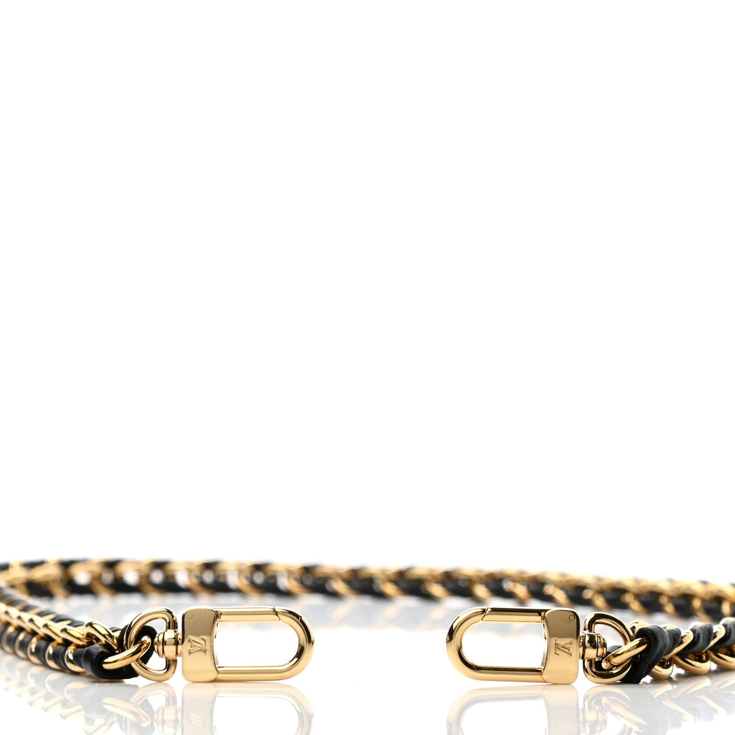 Calfskin Multi Pochette Chain Shoulder Strap Black Gold
