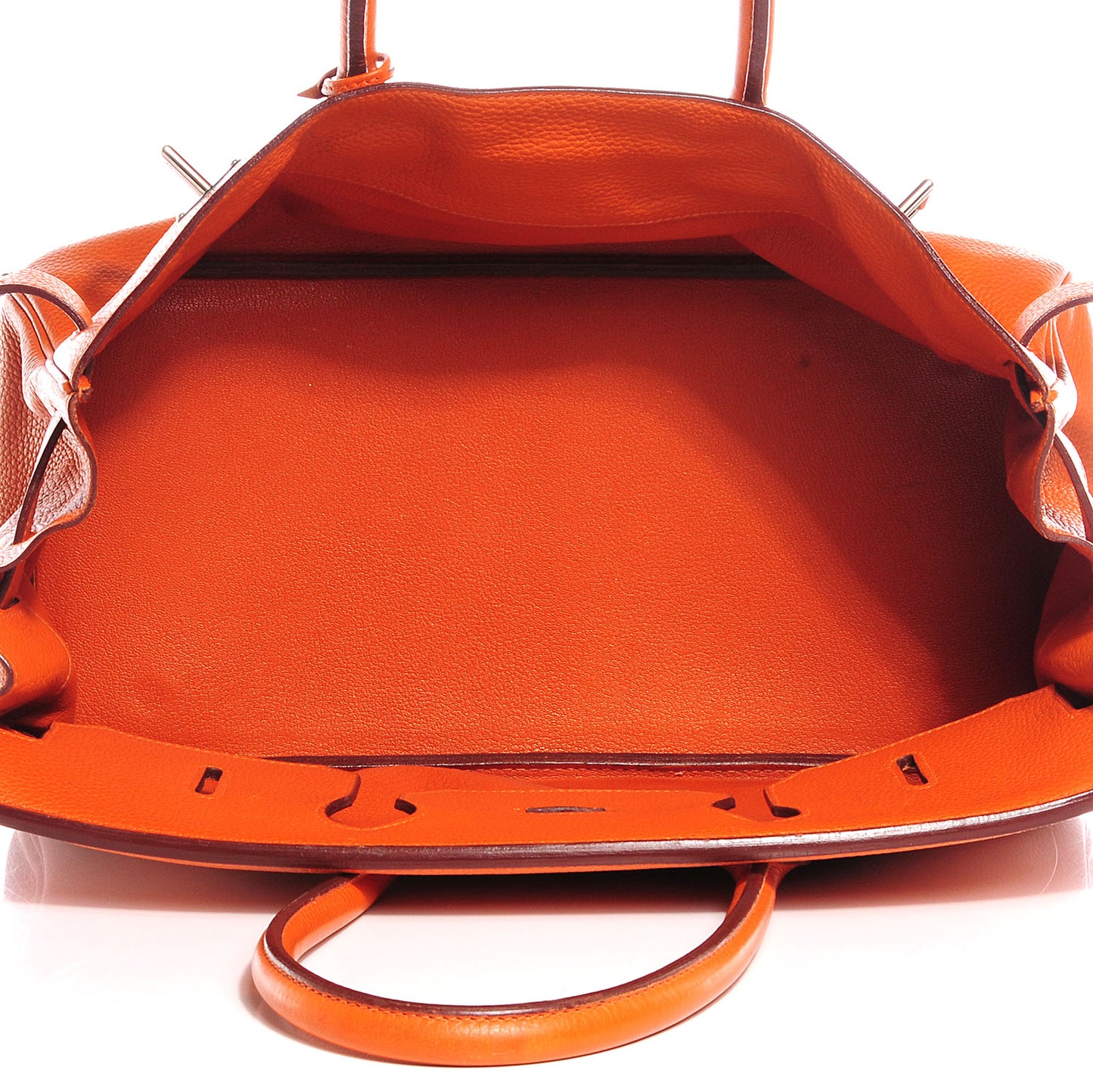Taurillon Clemence JPG Birkin 42 Orange